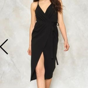 Split Ways Wrap Dress from Nasty Gal